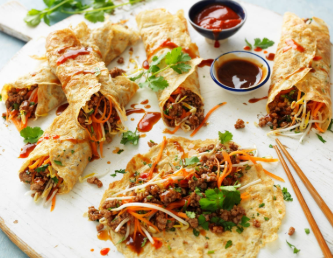 SPRING ROLLS OMELETTE